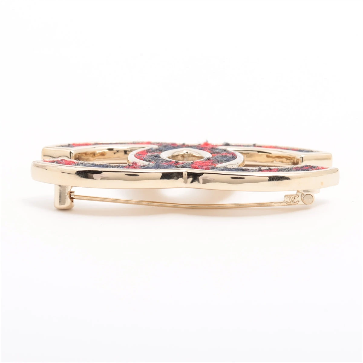 正規品☆ シャネル CHANEL ココマーク ブローチ ツイード 6719d7e0b7435.webp