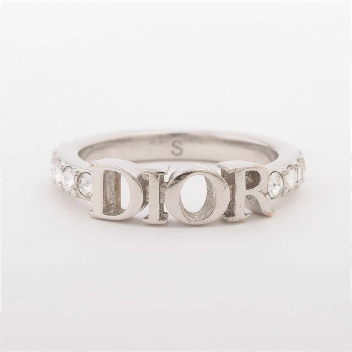 【UMUM様】DIOR Dio(r)evolution リング シルバー S 国内直営**DIOR** DIO(R)EVOLUTION リング メタル & クリスタル