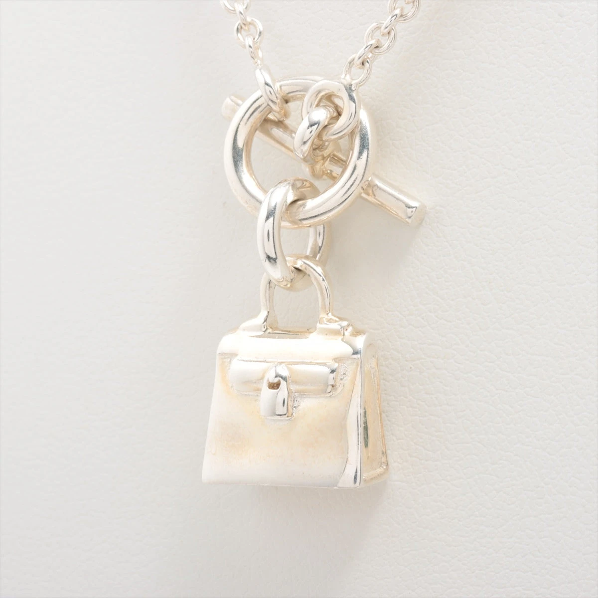極美品　エルメス ケリーアミュレット ネックレス シルバー 925 アクセサリー 極美品 エルメス ネックレス アミュレット ケリー シルバー925