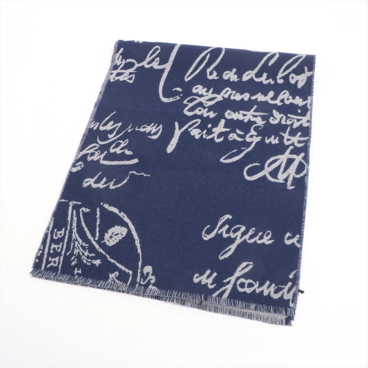 ベルルッティ ウールマフラー 美品△BERLUTI ベルルッティ ウール100