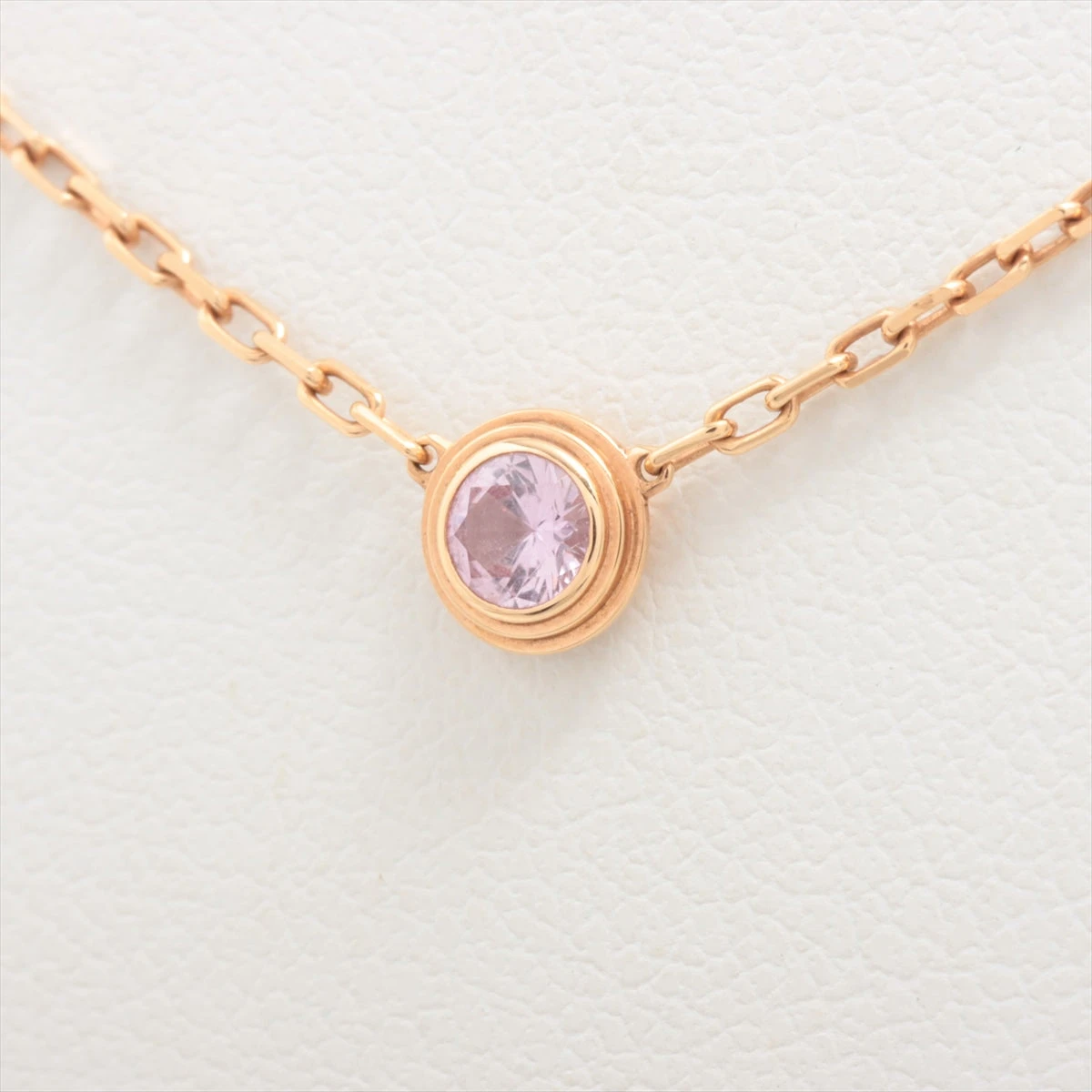 カルティエ ダムール ピンクサファイア ネックレス 750(PG) 2.9g