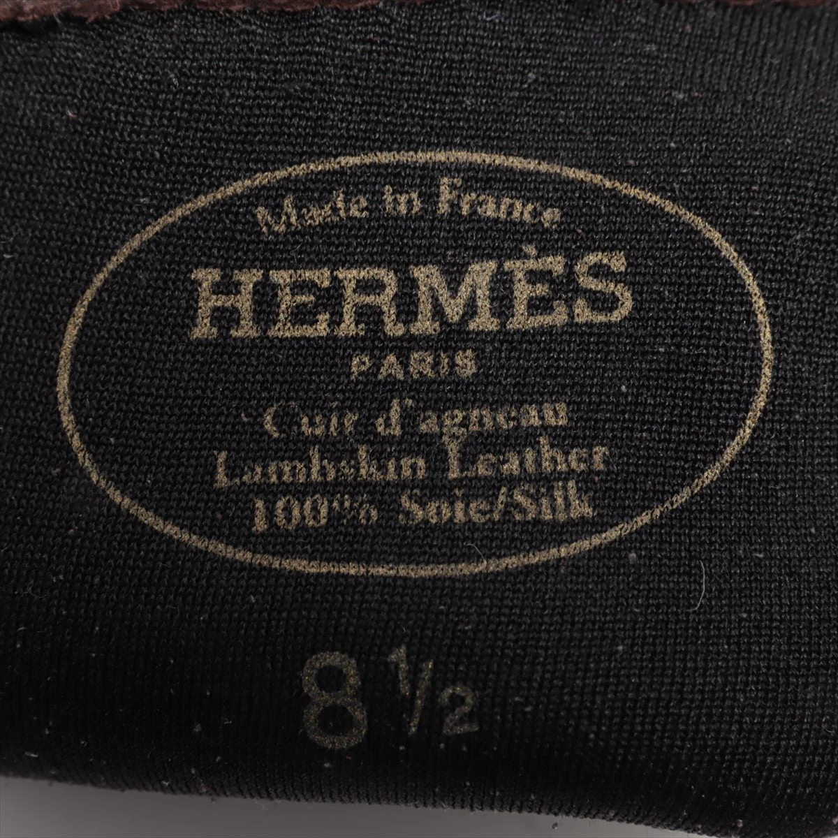 【新品・未使用】HERMES ラムスキン　ブラウン　グローブ サイズ8 新品・未使用】HERMES ラムスキンブラウングローブ サイズ8