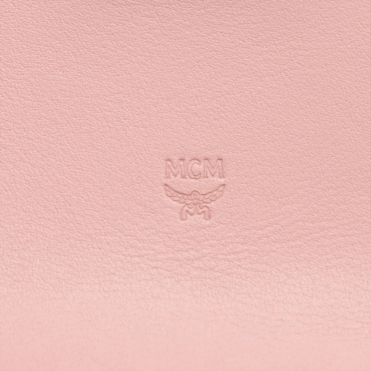 MCM レザー チェーンウォレット ピンク A2542437｜中古ブランド品