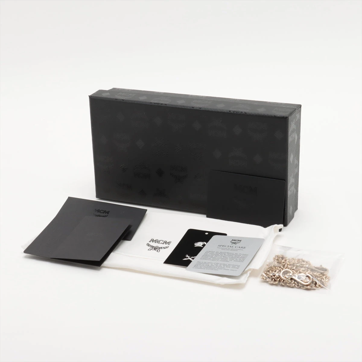 MCM レザー チェーンウォレット ピンク A2542437｜中古ブランド品 
