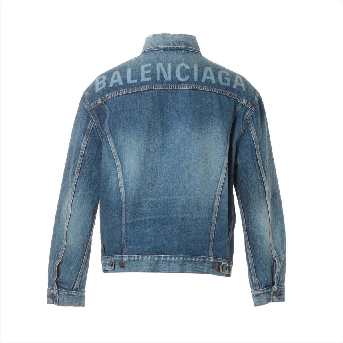 バレンシアガ 19AW デニム ジャケット 34 メンズ ブルー 557388