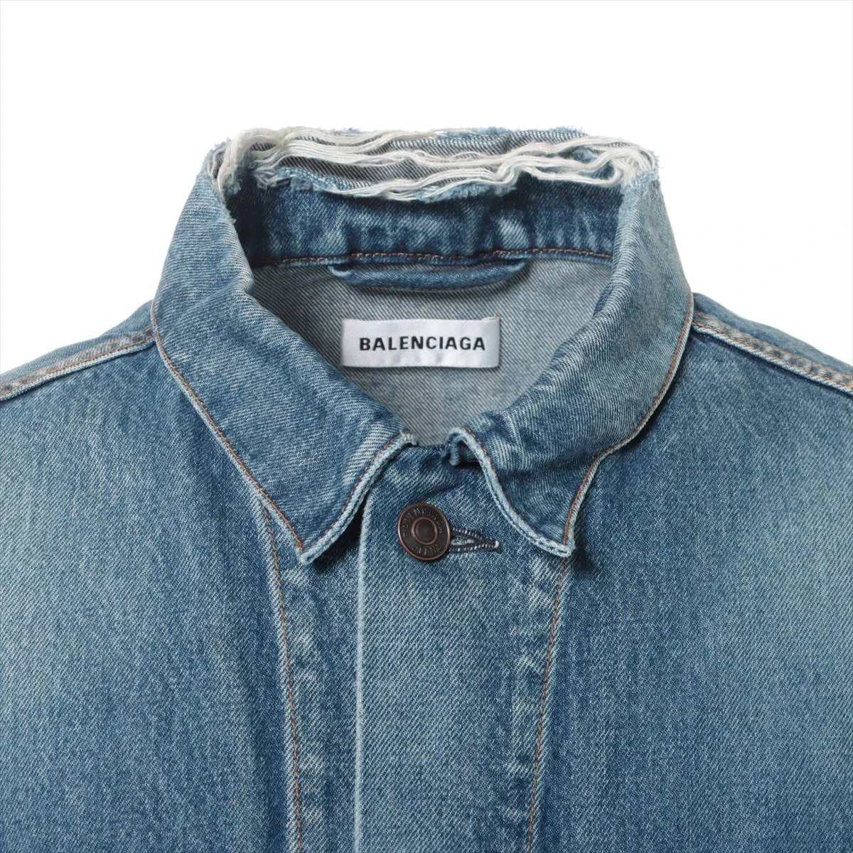 バレンシアガ 19AW デニム ジャケット 34 メンズ ブルー 557388
