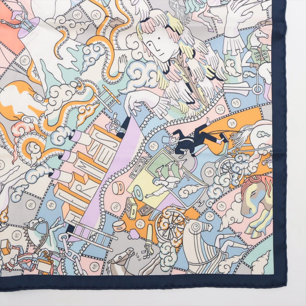 エルメス HERMES カレ 「エルメスの叙事詩」70 未使用新品 未使用品 HERMES エルメス カレ70 エルメスの叙事詩 デタイユ L'Epopee