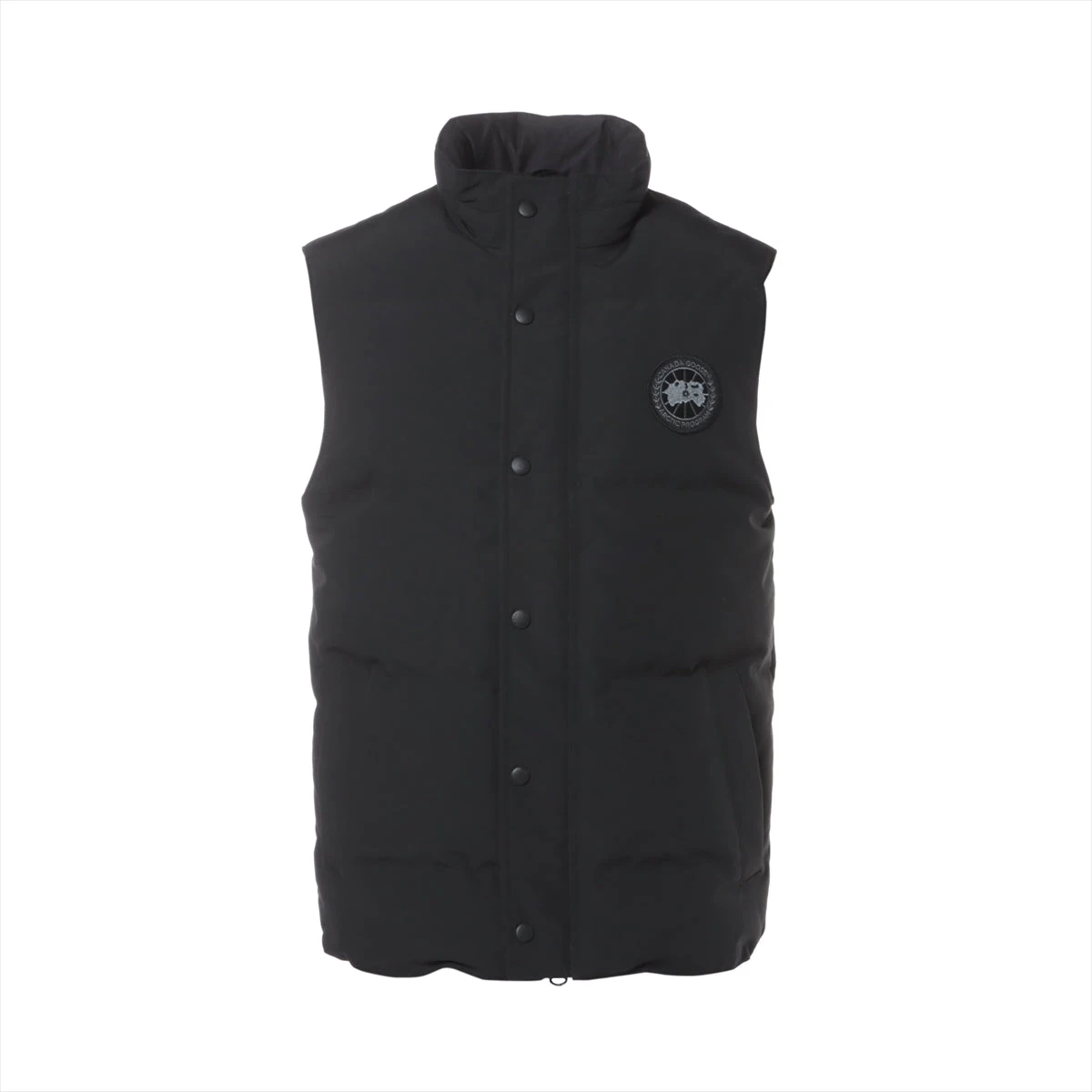 カナダグース ポリエステル×コットン ダウンベスト S メンズ ブラック