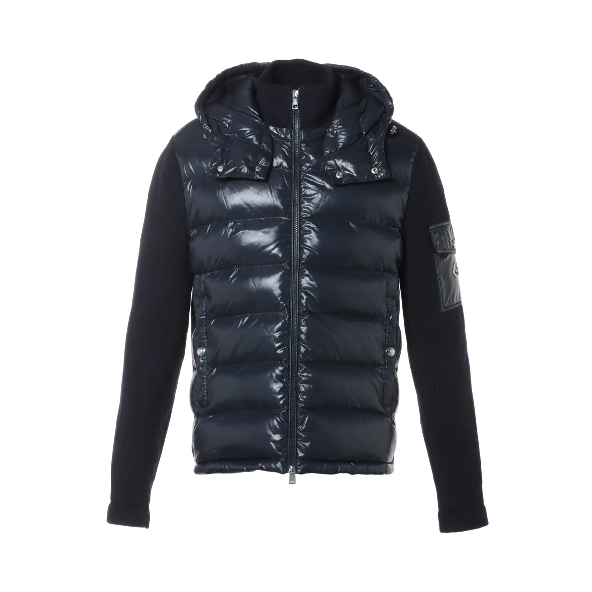 MONCLER MAGLIONE ニットダウン Lナイロン