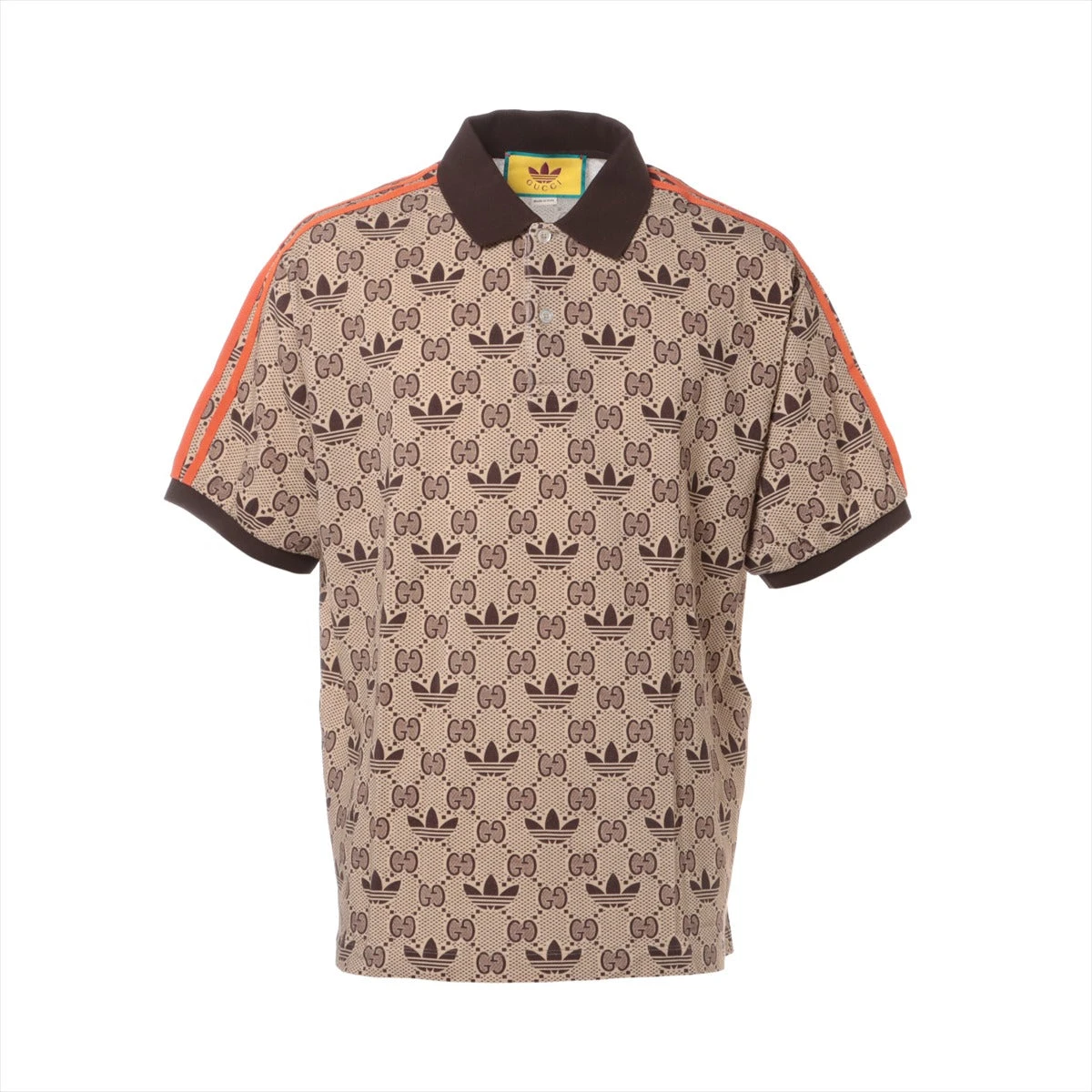 楽天市場】【中古】GUCCI × adidas コットンピケ長袖ポロシャツ