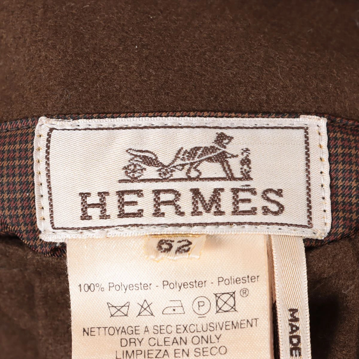 エルメス カシミヤ×ポリエステル ダウンジャケット 52 メンズ