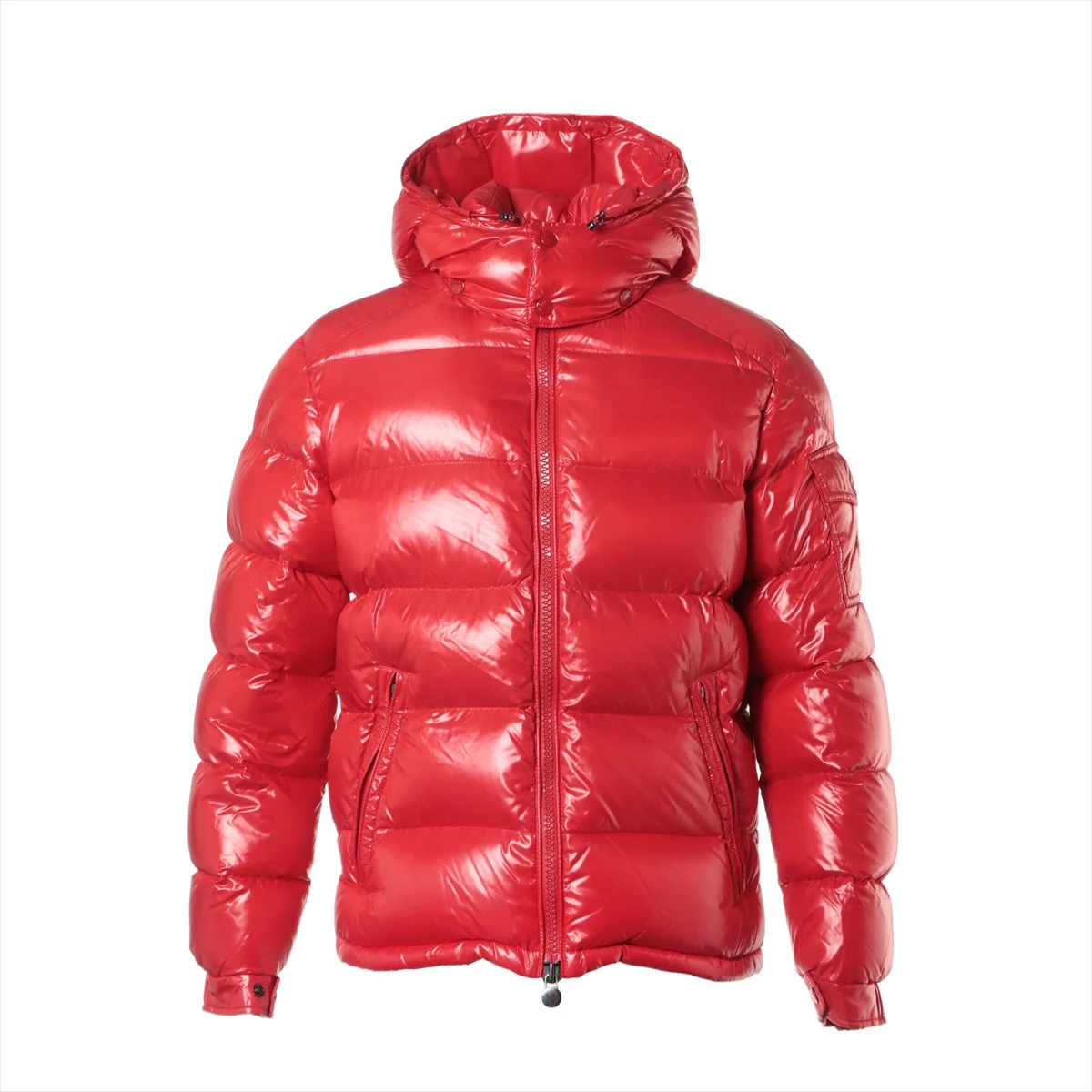 MONCLER フード付きダウンジャケット レッド モンクレール MONCLER モンクレール ダウンコート メンズ