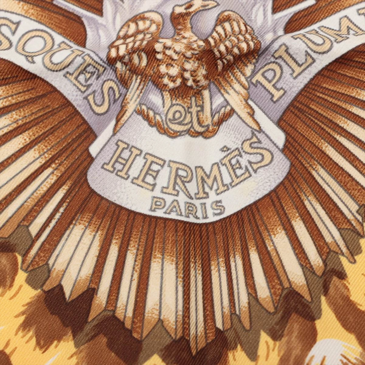 HERMES/エルメス 面貌のない兜 シルク スカーフ c_134