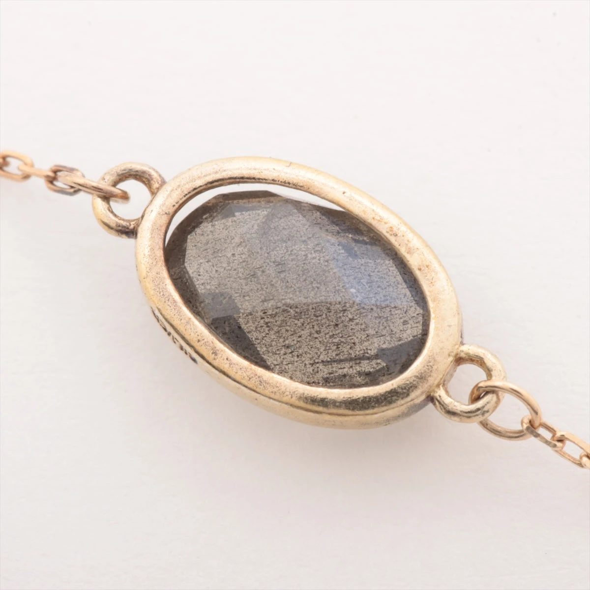 アガット ラブラドライト ブレスレット K10×SV 0.7g A2540681｜中古