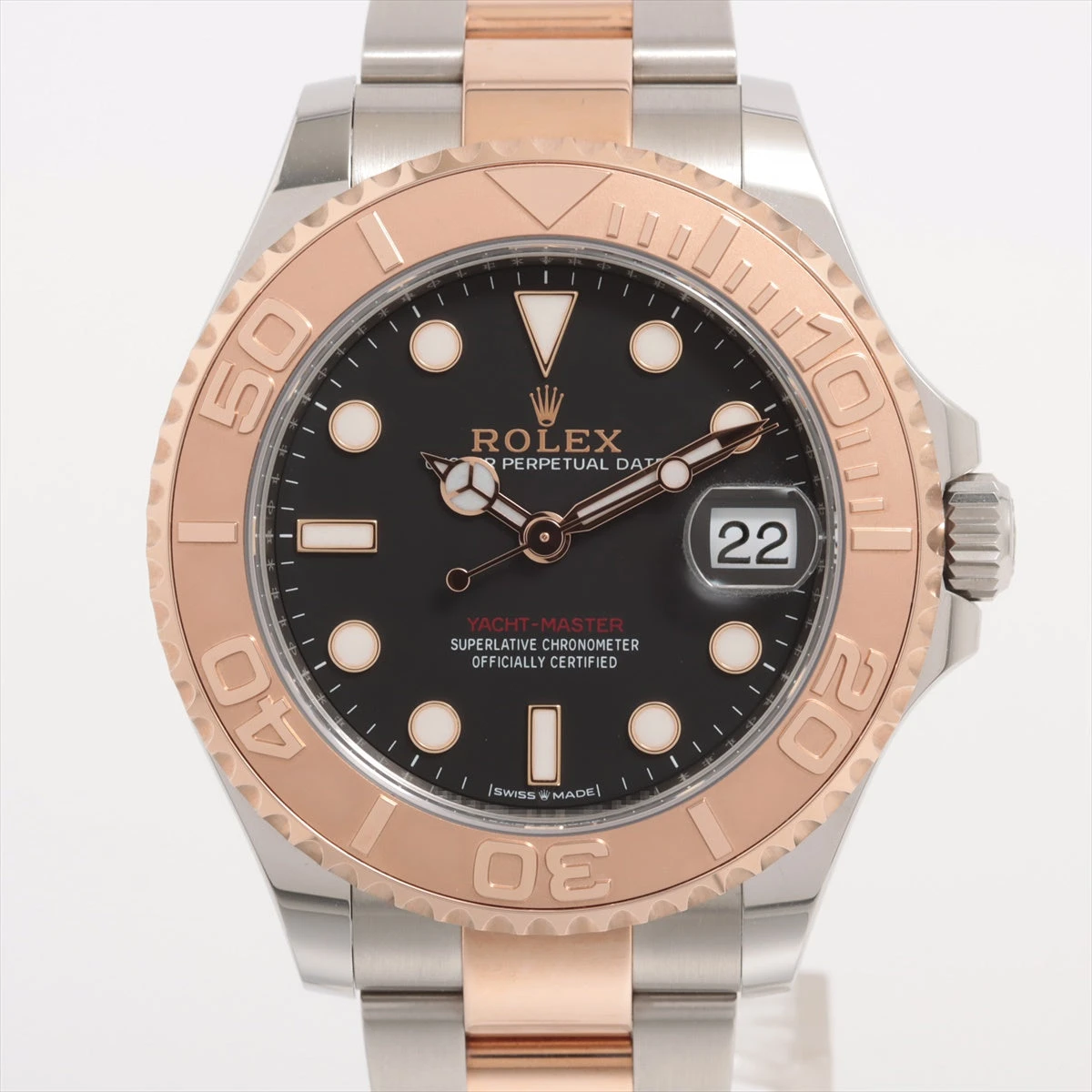 ロレックス ヨットマスター 268621 SS×PG AT 黒文字盤 あまりごま2