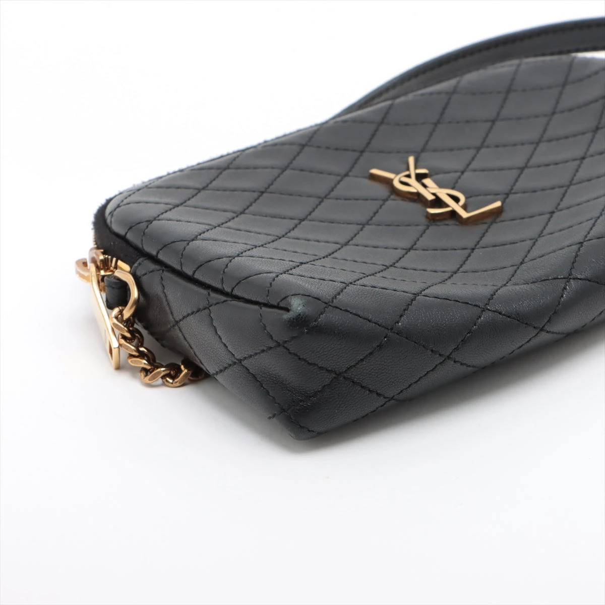 サンローランパリ ギャビー レザー チェーンショルダーバッグ
