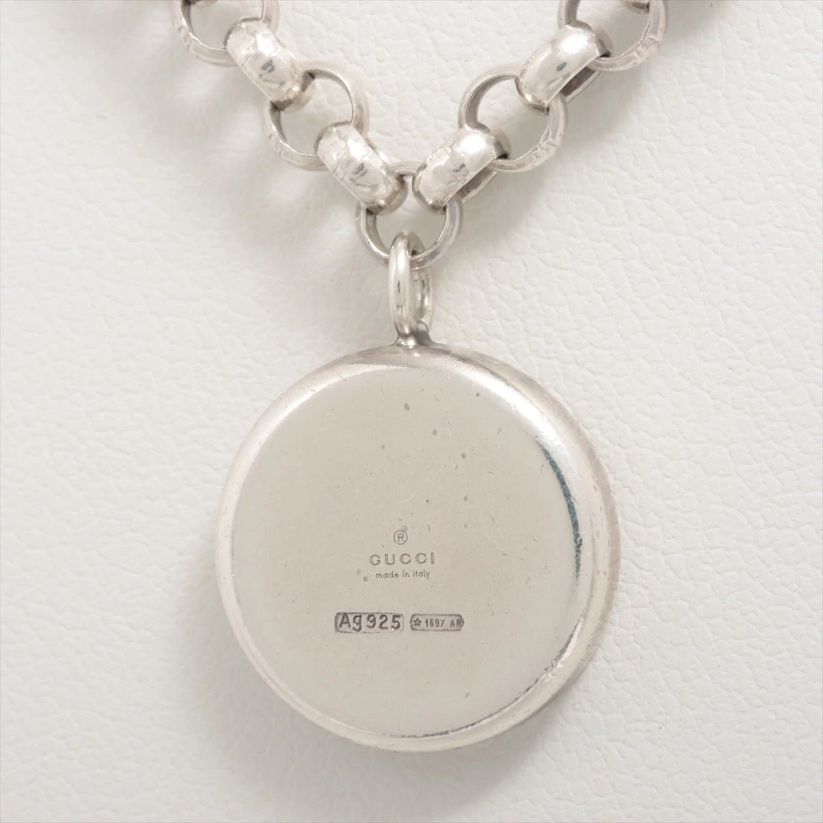 グッチ ロゴサークル ネックレス 925 20.8g シルバー A2538920