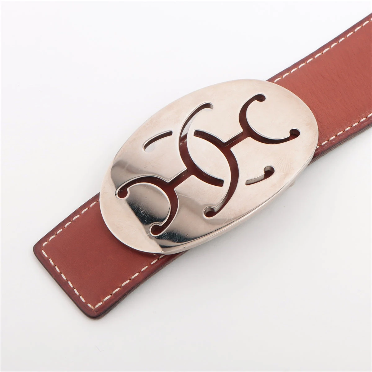 ⭐️美品⭐️ エルメス レザー ベルト 75 ベージュ グレー ⭐️美品⭐️ エルメス レザー ベルト 75 ベージュ グレー