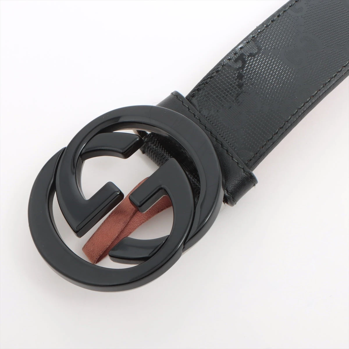 GUCCI グッチ インターロッキング ベルト ゴールド ブラック