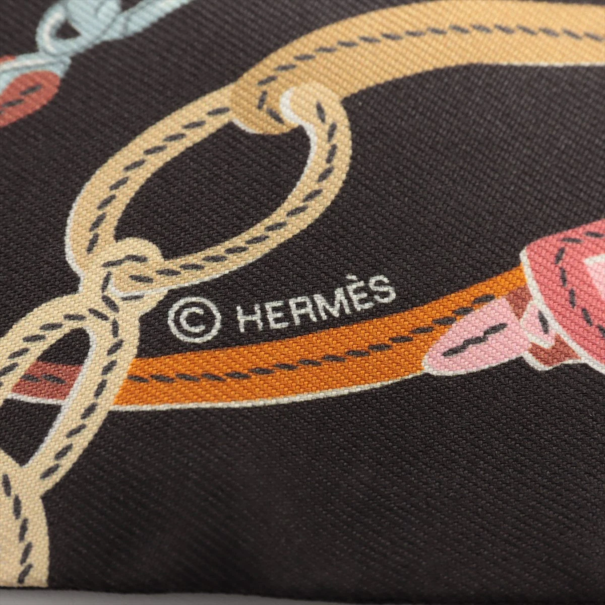 エルメス ツイリー BRIDES de GALA 式典用馬勒 スカーフリング シルク