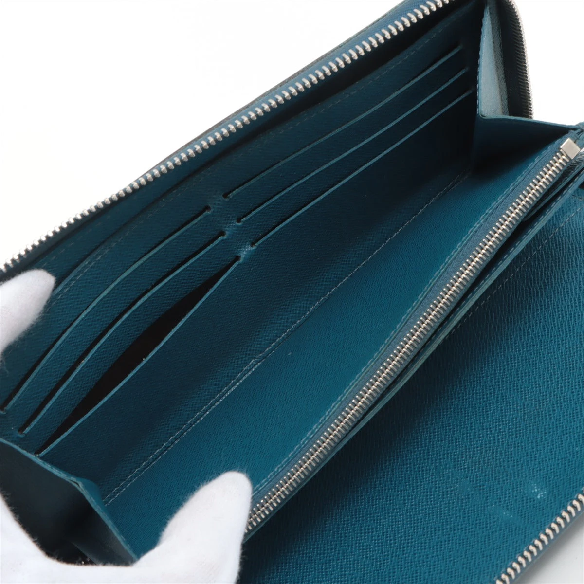 【極美品】ルイヴィトン エピ ジッピーオーガナイザー 長財布 ブルーセレスト ヴィトン エピ ジッピーオーガナイザー M60619 ブルーセレスト