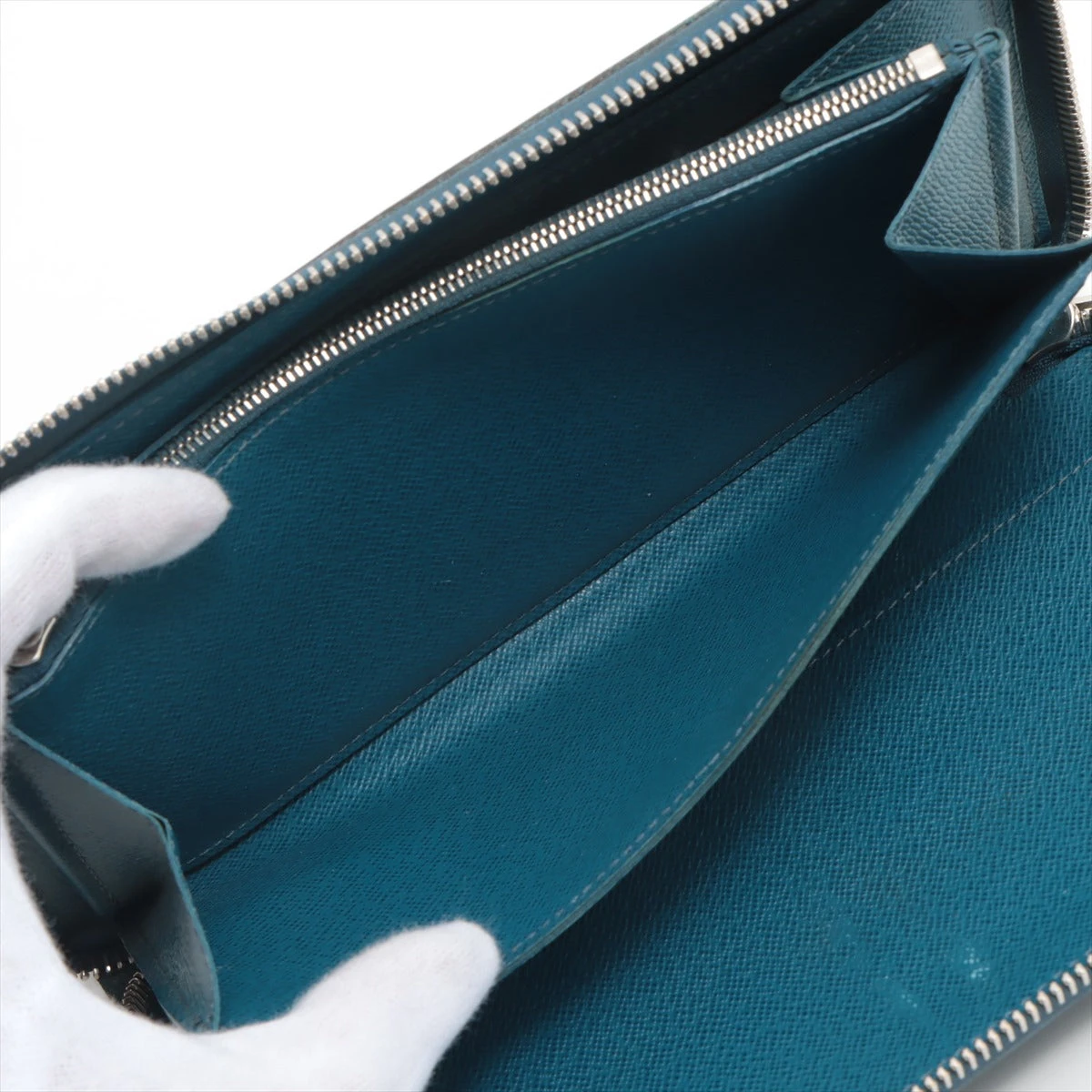 ヴィトン エピ ジッピーオーガナイザー M60619 ブルーセレスト