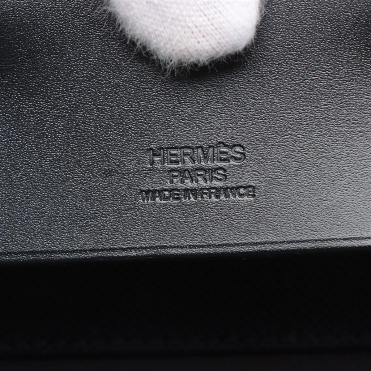 エルメス エールバッグジップGM トワルアッシュ×レザー ブラック