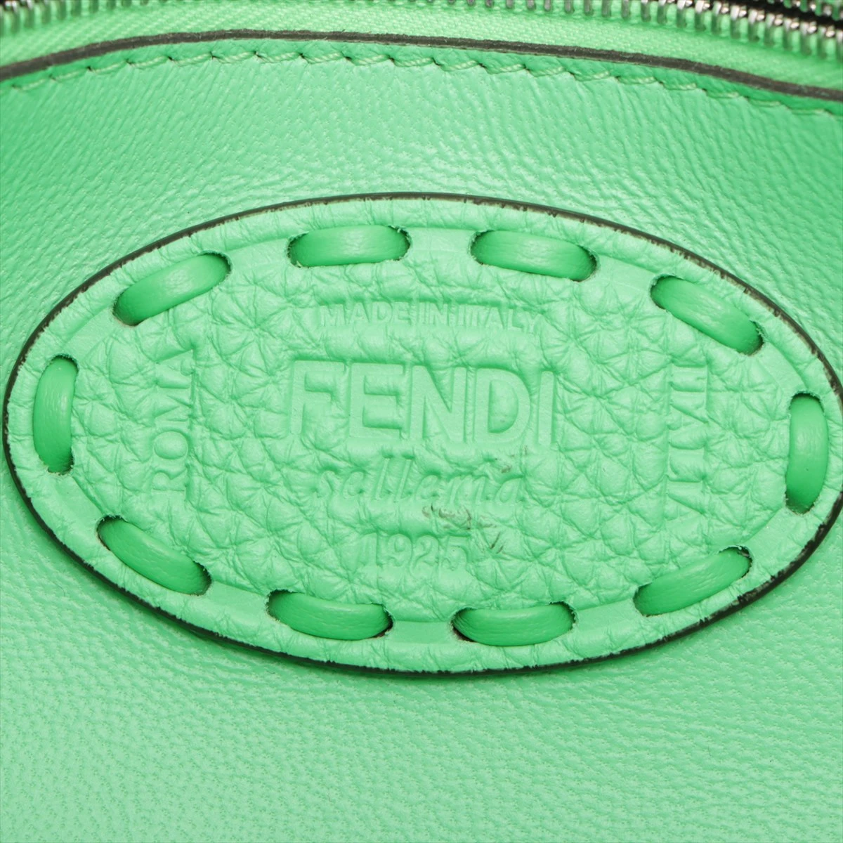 FENDI マンマバケット 和柄 花 グリーン ストーン ヘビ レザー 超激