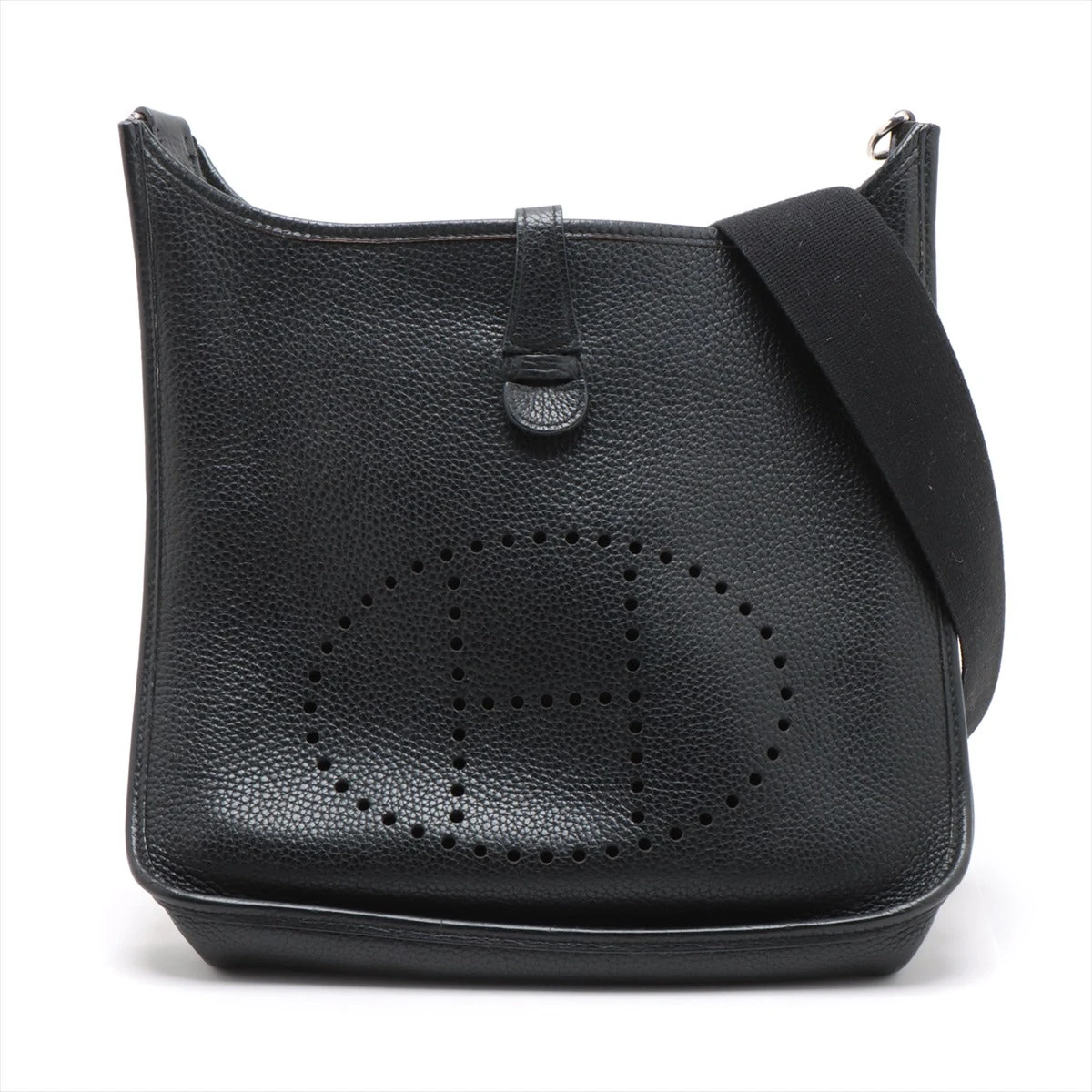 エルメス エブリン1PM トリヨンクレマンス ブラック シルバー金具 □I 