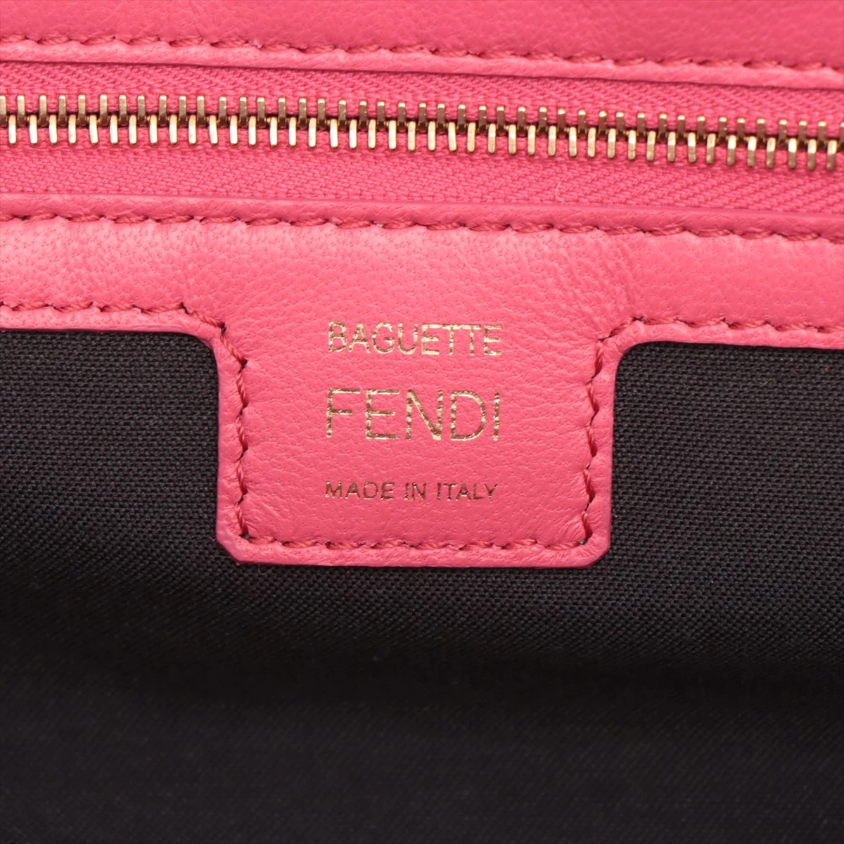 フェンディ ズッカ バゲット レザー 2WAYショルダーバッグ