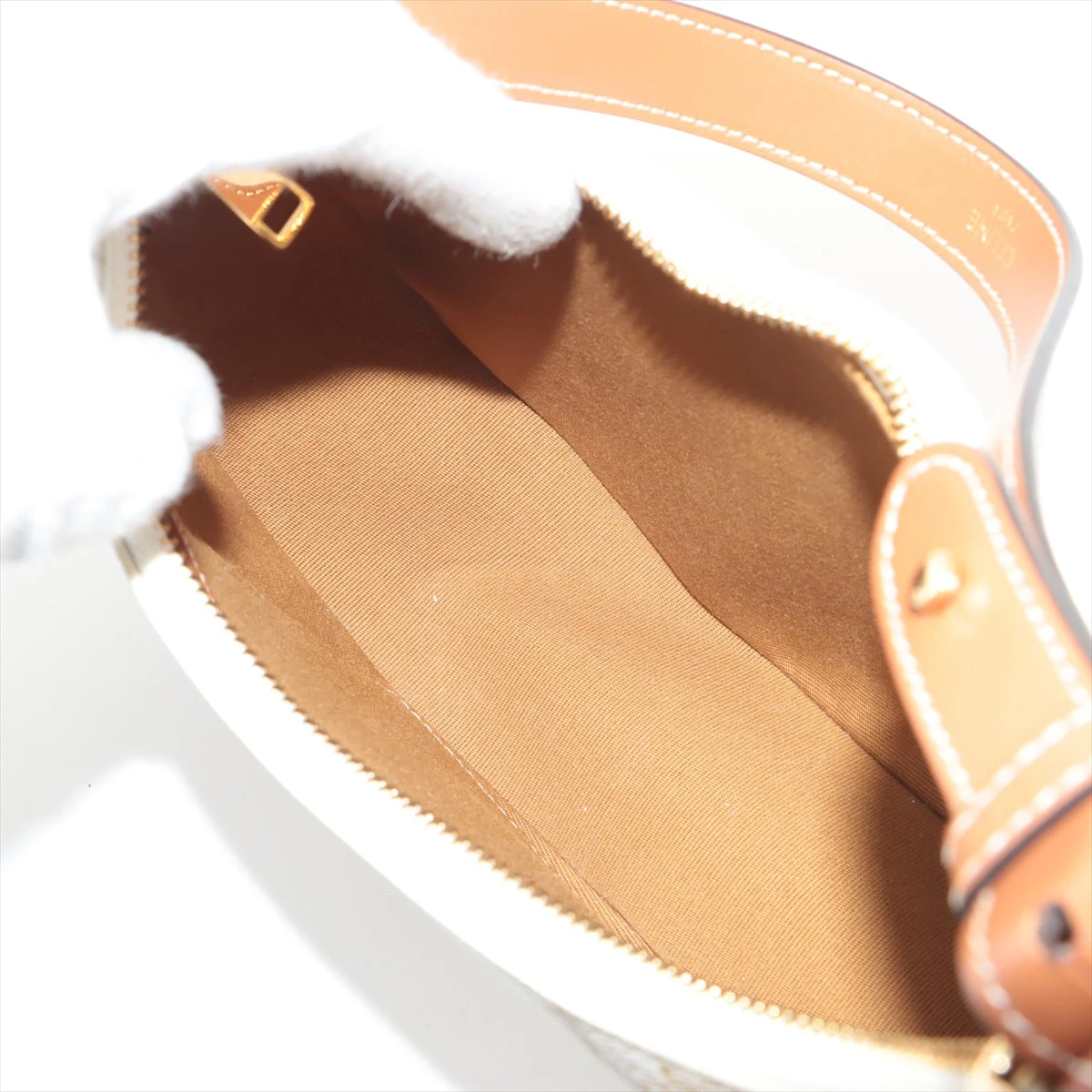 セリーヌ トリオンフ アヴァ PVC×レザー ワンショルダーバッグ