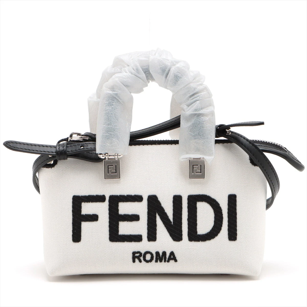 フェンディ バイザウェイミニ キャンバス×レザー 2WAYハンドバッグ  