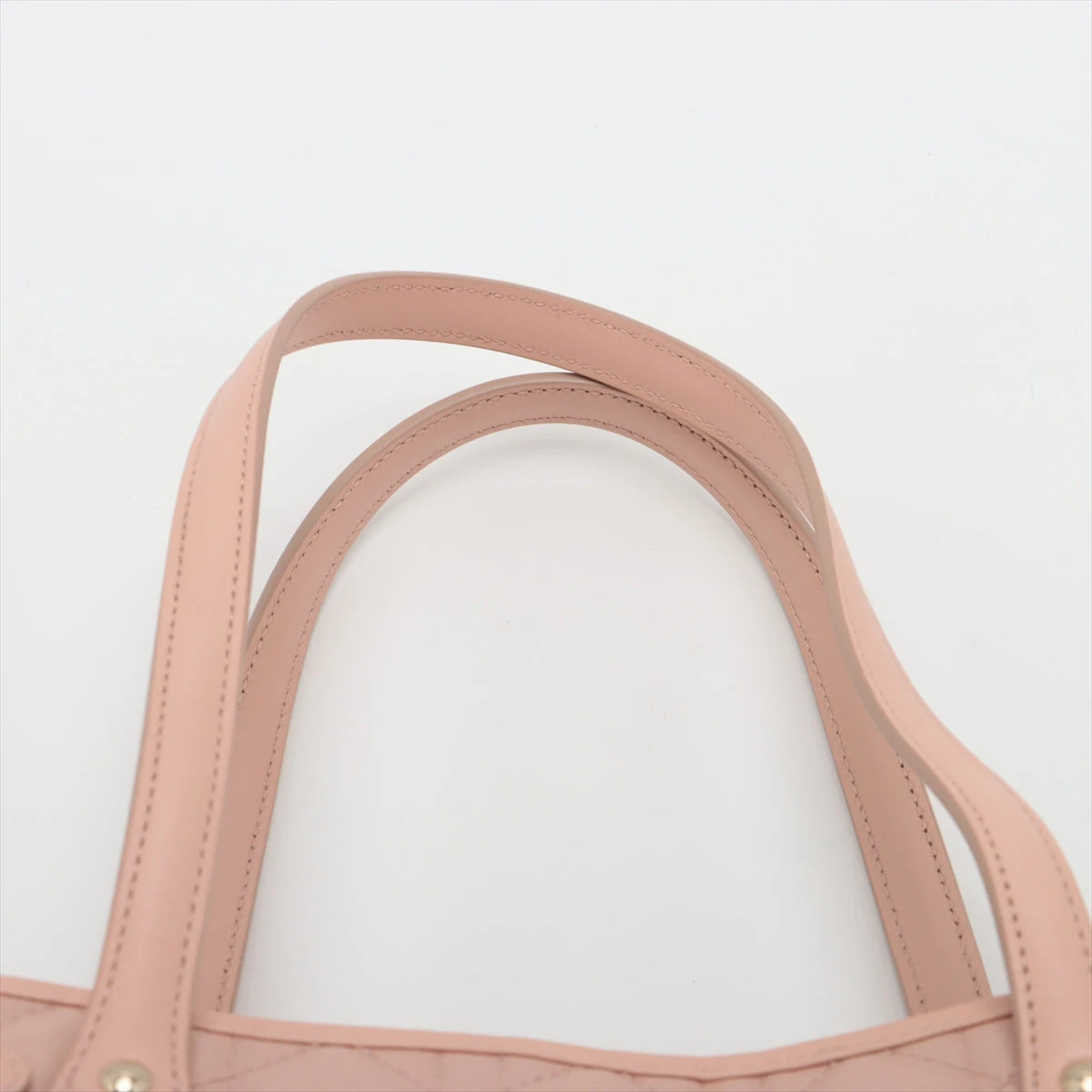 【美品】クリスチャンディオール　パナレア　カナージュ　トートバッグ　ピンク クリスチャンディオール カナージュ パナレア コーティング