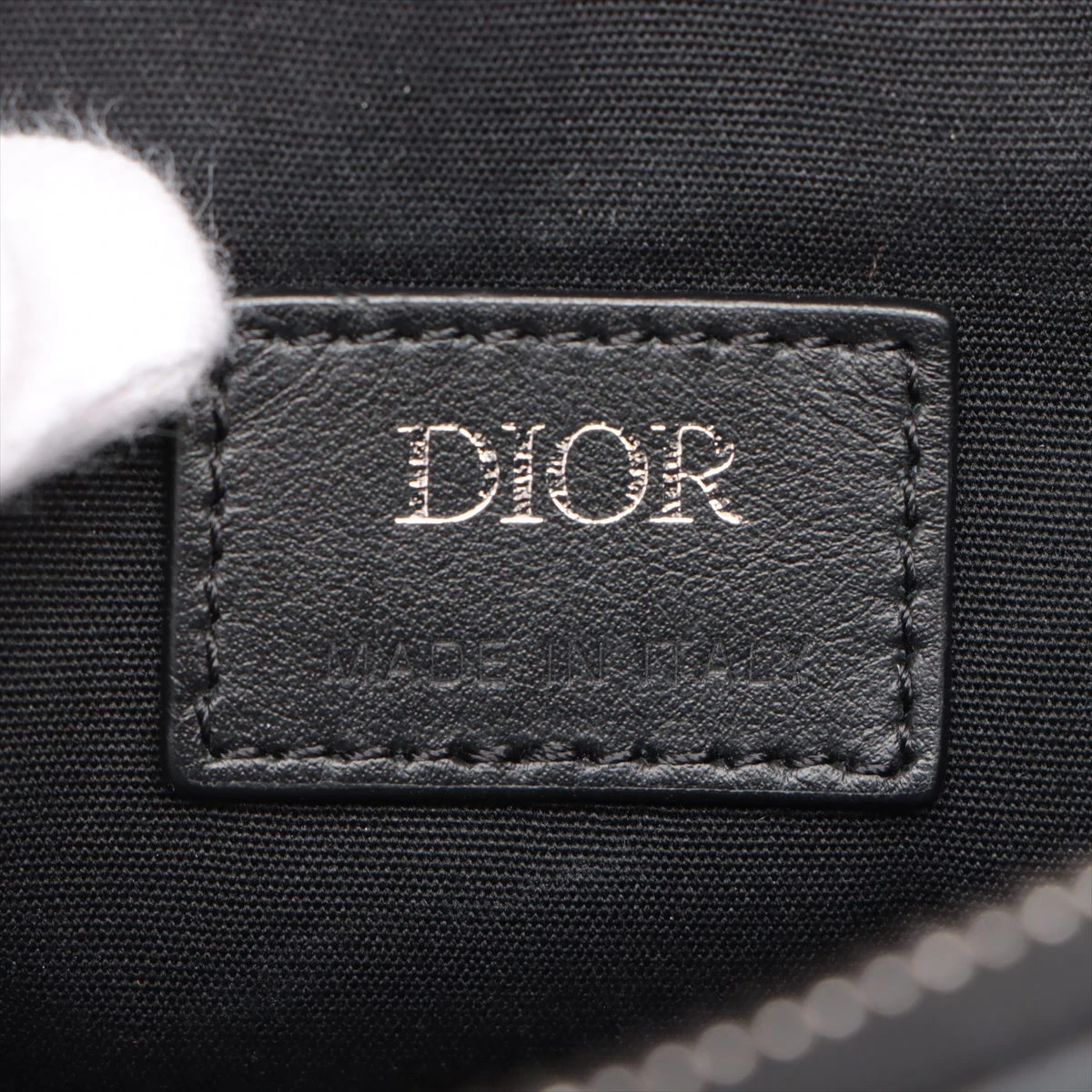 ディオール CDダイヤモンド サドルバッグ PVC×レザー ショルダーバッグ