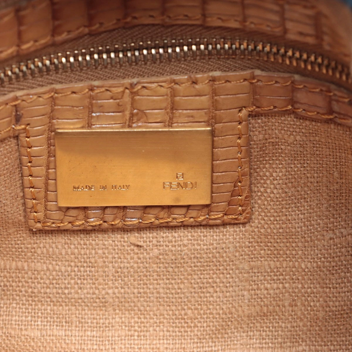 FENDI フェンディ　マンマバケット　ワンショルダー　肩掛け　レザー　ベージュ FENDI(フェンディ) ズッキーノ マンマバケット/ワンショルダー