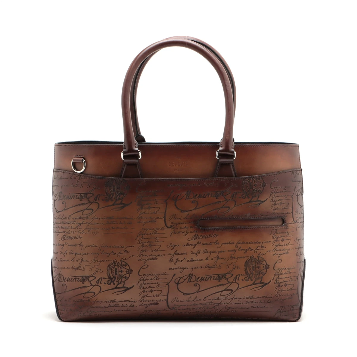 ベルルッティ トゥジュール レザー トートバッグ ブラウン