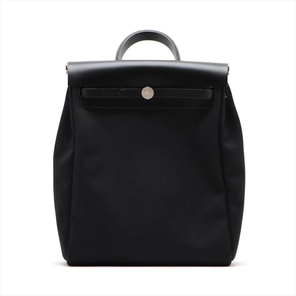 エルメス エールバッグアドPM トワルオフィシエ×カーフレザー ブラック  