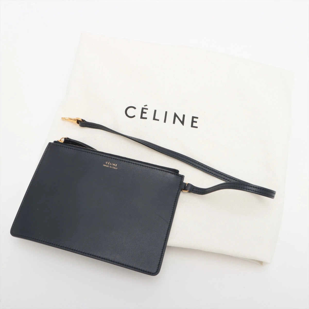 希少！セリーヌ ツイステッドカバ CÉLINE バケット型ショルダーバッグ セリーヌ/ショルダーバッグ/ツイステッドカバスモール/ネイビー