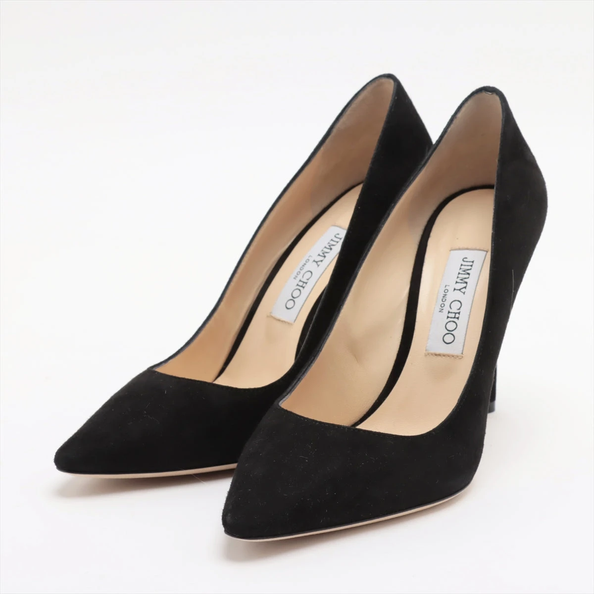 JIMMY CHOO ジミーチュウROMY FLAT スエード ブラック 38 JIMMY CHOO ジミーチュウROMY FLAT スエード ブラック 38