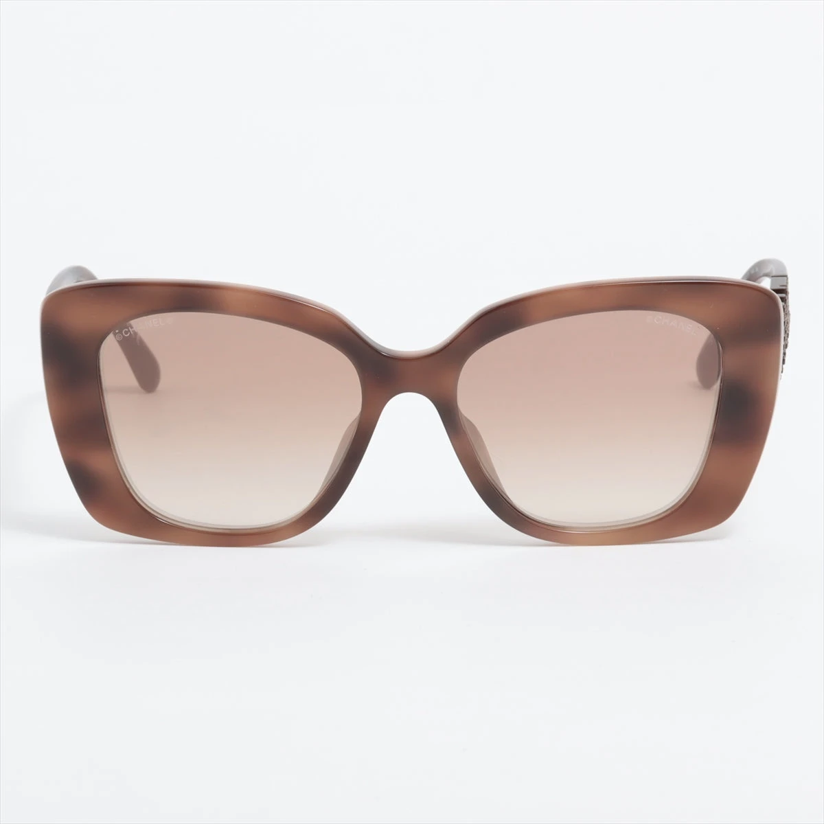 シャネル 5422-B-A ココマーク サングラス プラスチック×ライン