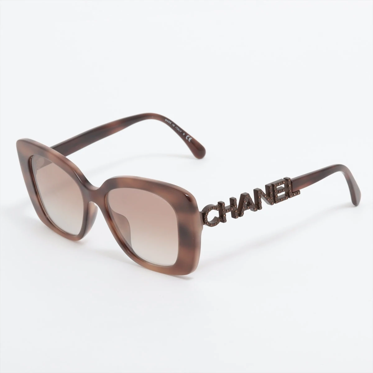 シャネル 5422-B-A ココマーク サングラス プラスチック×ライン