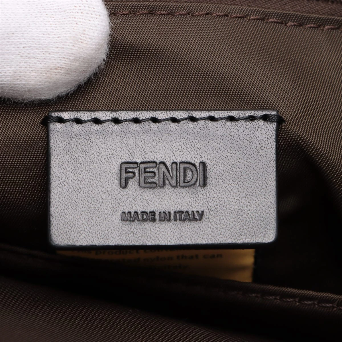 フェンディ ナイロン 2way バッグ 7VA536 フェンディ ナイロン 2WAYショルダーバッグ ブラウン 7VA536