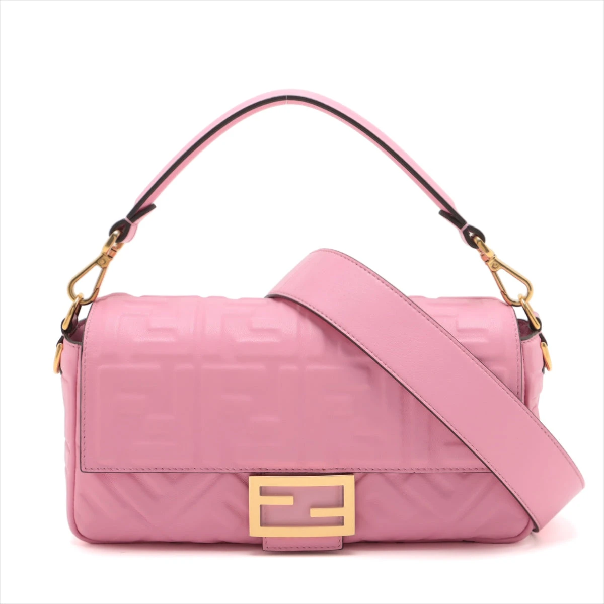 フェンディ マンマバケット ズッカ ズッキーノ ショルダーバッグ ピンク