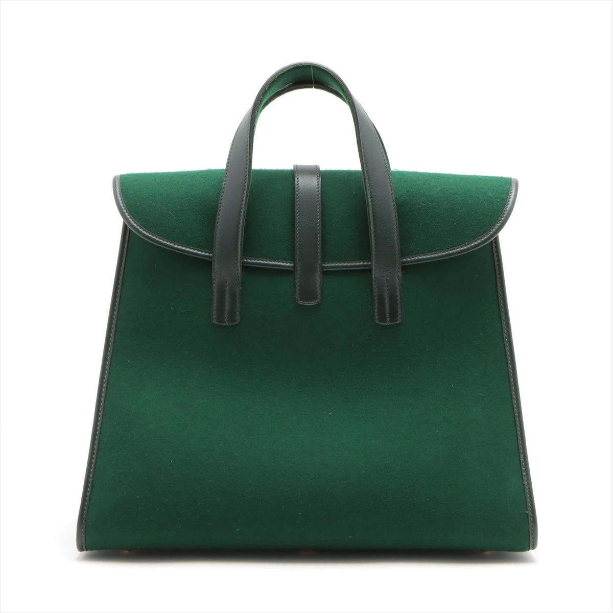 付属品有り HERMES エルメス フェルト パンチングH トレイ グリーン