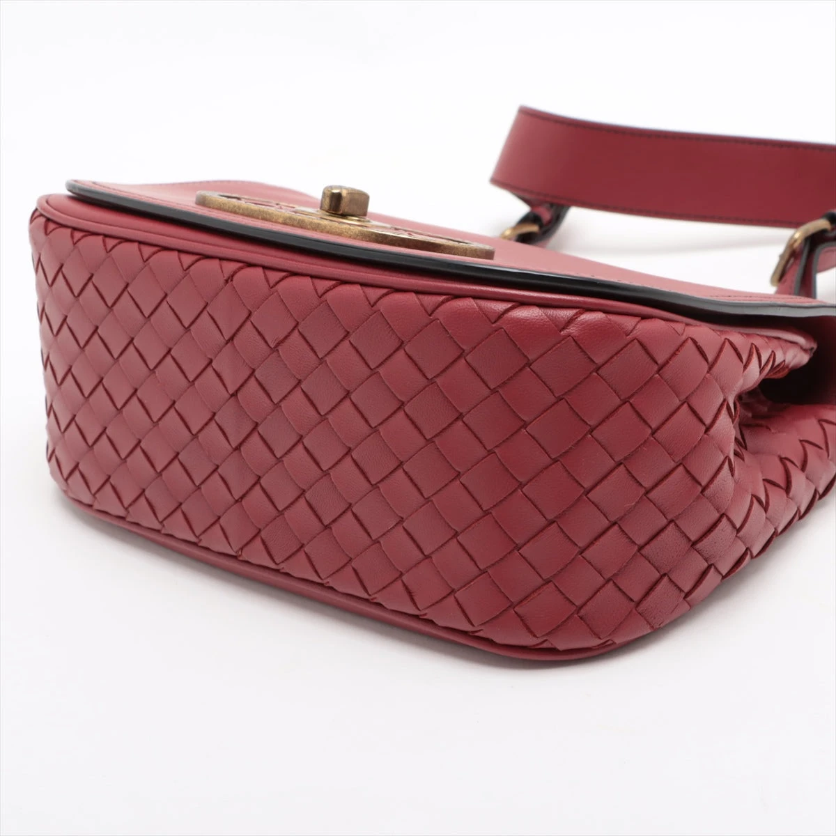 BOTTEGA VENETA ハンドバッグ　ルナ ボッテガヴェネタ ルナ イントレチャート レザー ショルダー