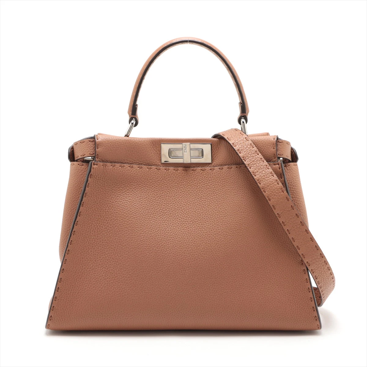 フェンディ ピーカブーレギュラー セレリア レザー 2WAYハンドバッグ  