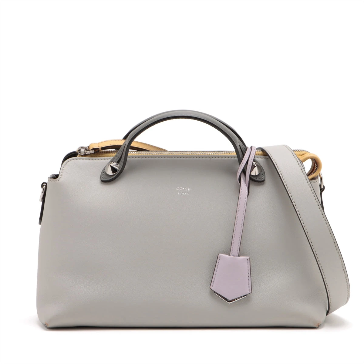 フェンディ バイザウェイ ミディアム 2way レザー マルチカラー グレー フェンディ バイザウェイ ミディアム 2way レザー マルチカラー