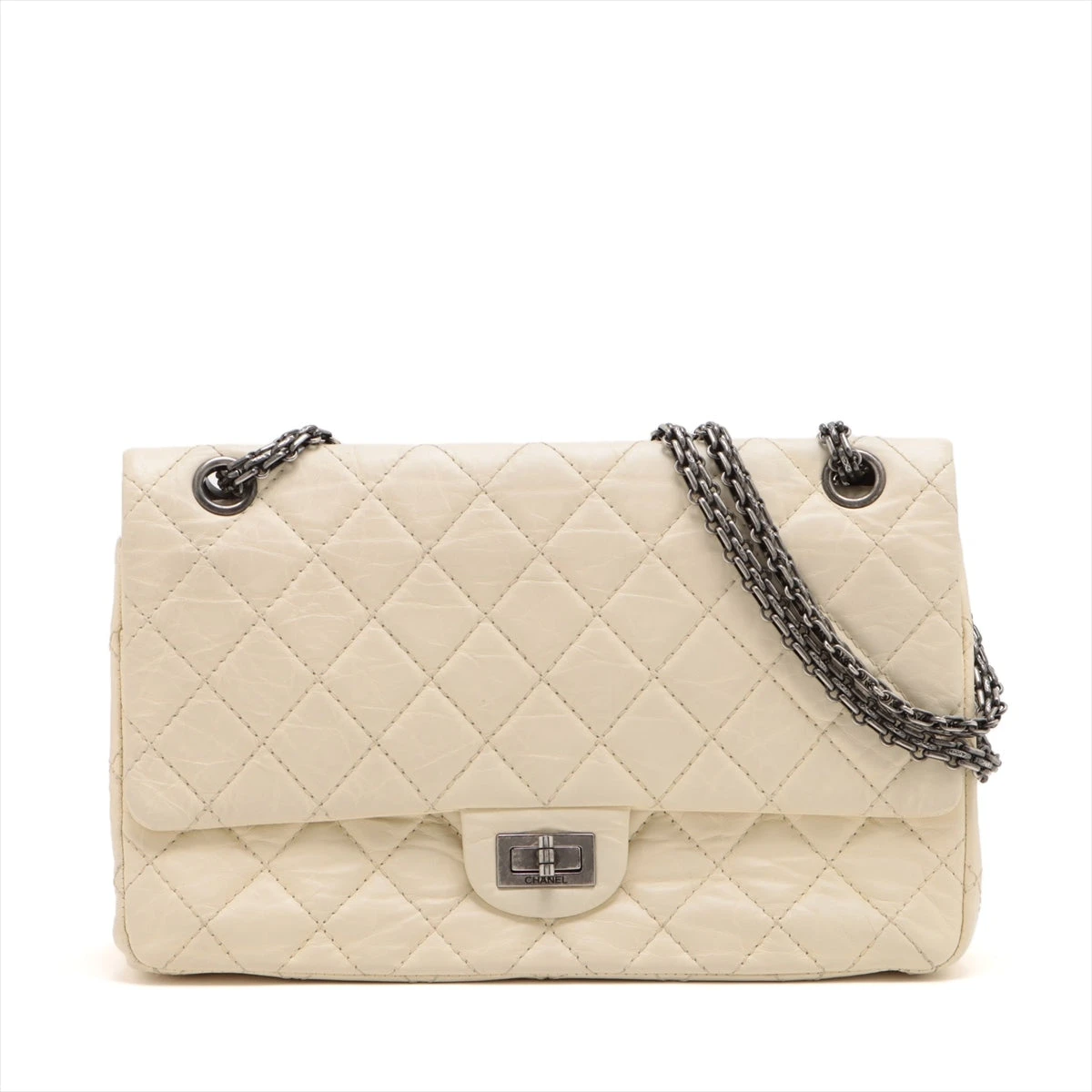 シャネル 2.55 ショルダーバッグ｜ホワイト(白)｜中古ブランド品 