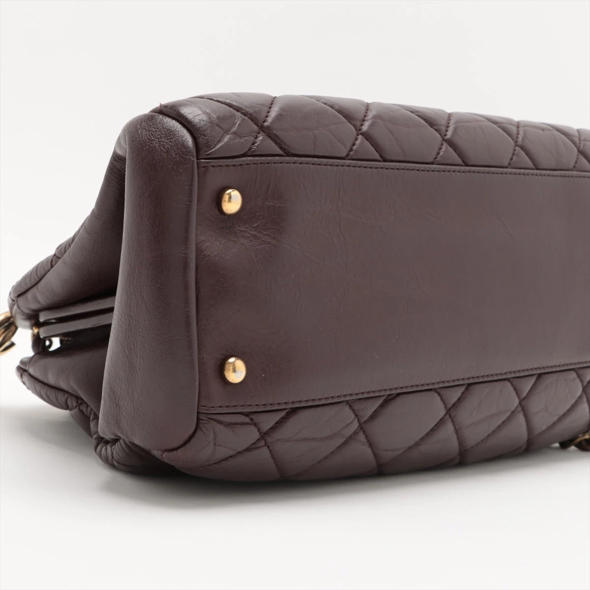 美品　CHANEL ヴィンテージ　マトラッセ　茶色　ブラウン　ゴールド金具 楽天市場】シャネル マトラッセ ブラウンの通販