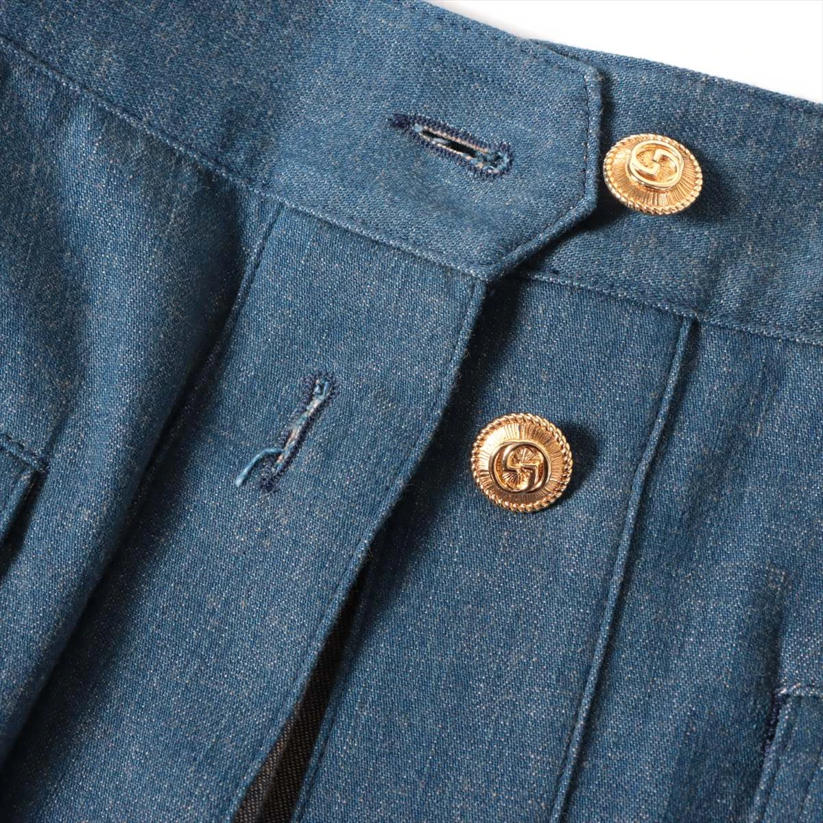 グッチ シェリーライン コットン×ポリエステル スカート 40